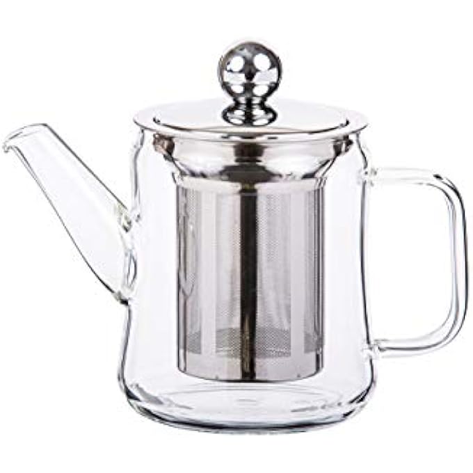 TALIONA Tea Pot Filter With Lid Clear 400 Ml Tl2213438 - Image 3