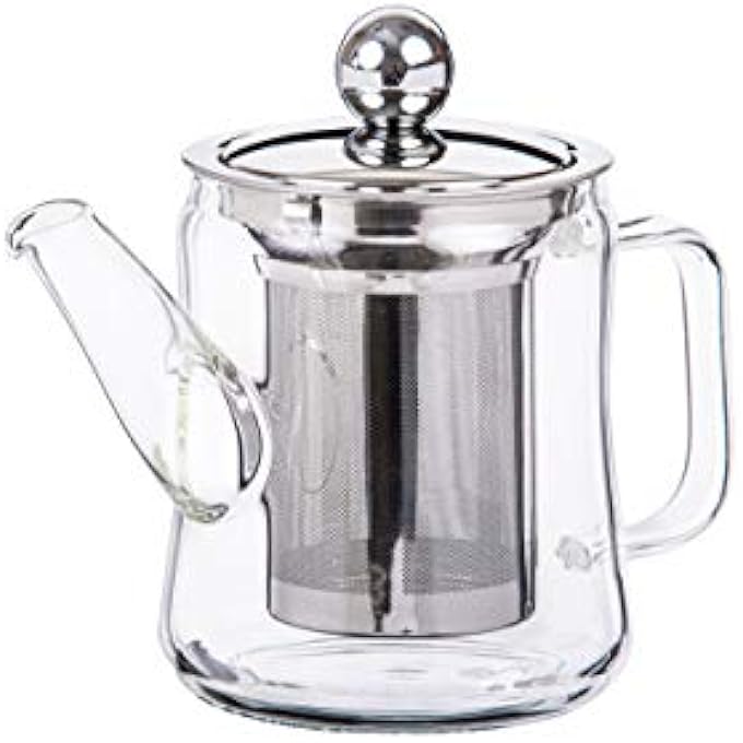 TALIONA Tea Pot Filter With Lid Clear 400 Ml Tl2213438 - Image 2