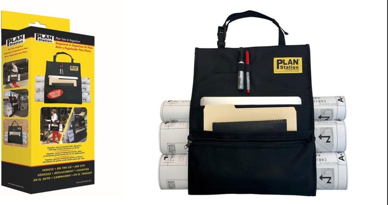 Plan Station On-The-Go Work Tote Plan Carrier Plus Organizer - Black - Image 1