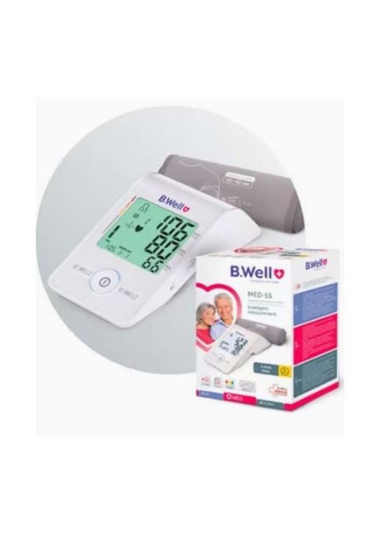 B.Well MED-55 Automatic Blood Pressure Monitor with 22cm - 42cm Size Medium Cuff - Image 2