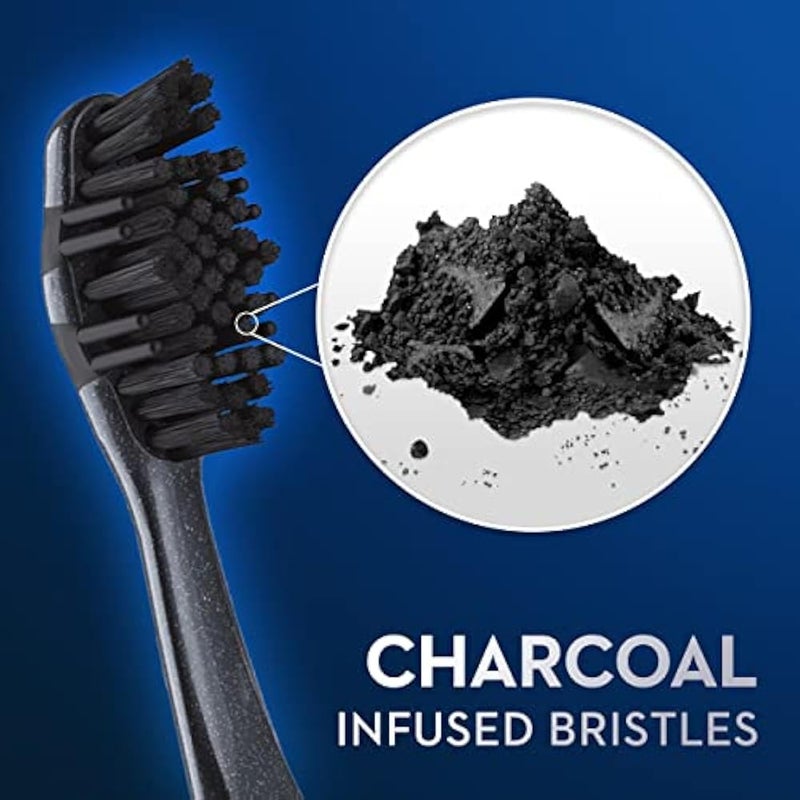 Oral-B Charcoal Toothbrush, Soft, 4 Count - Image 2