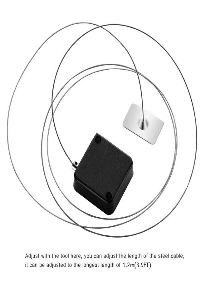 MEETOOT Automatic Retractable Anti-Theft Cable Case 44X16mm Hardware Security Cable Lock Anti Theft Combination for Tablet, Mobile Phone, Remote Control - Image 4