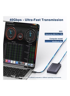 Acasis محرك أقراص SSD USB 4.0 Thunderbolt 40Gbps لتخزين البيانات ونقلها، صغير الحجم وقابل للحمل  - Image 4
