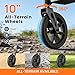 WALK MATE Rollator Walker for Seniors Taller 537ft with HeightAdjustable Seat Builtin Cable 10 Inch Wheels Walkers Compact Folding Design Mobility Walking Aid Widen Backrest Blue - Image 4