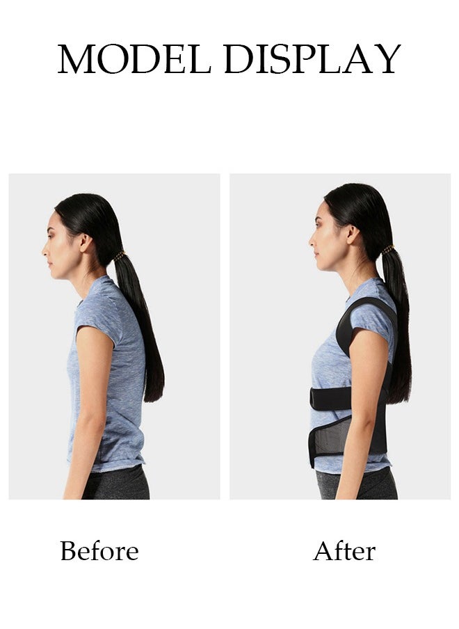 Posture Corrector Belt for Adults and Kids Comfortable Adjustable Back Braces Improve Neck Shoulder Posture Bands Pain Relief for Back Shoulders Neck