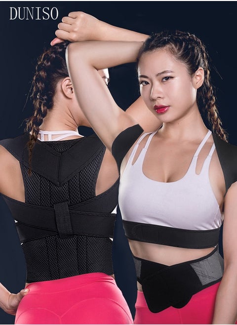 Posture Corrector Belt for Adults and Kids Comfortable Adjustable Back Braces Improve Neck Shoulder Posture Bands Pain Relief for Back Shoulders Neck