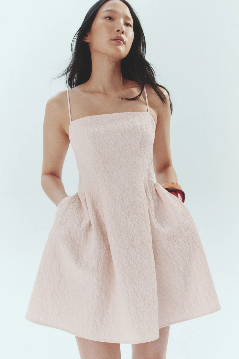 H&M Jacquard-weave strappy dress
