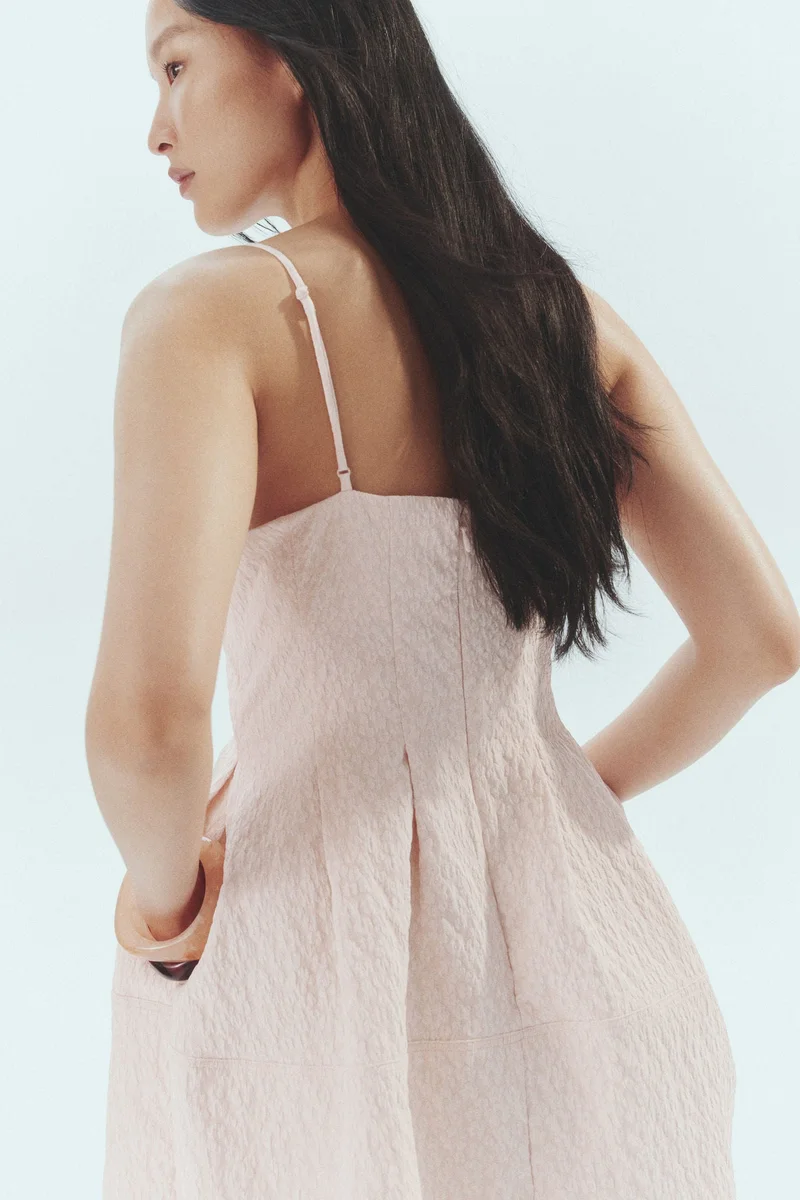 H&M Jacquard-weave strappy dress