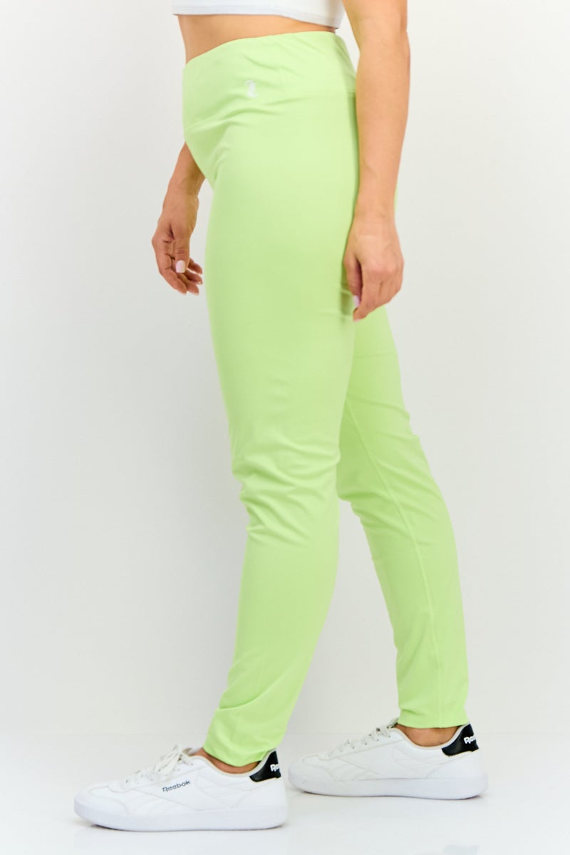 Juicy Couture Women Sportswear Fit Training Leggings, Lime Green - Image 3