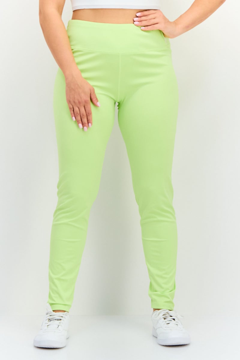Juicy Couture Women Sportswear Fit Training Leggings, Lime Green - Image 1