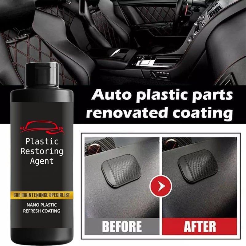 VISIONEX Plastic Restoring Agent Car Maintenance Specialist Nano Plastic Refresh Coating Restore Shine On Plastic & Leather Parts On Car & Bikes | Reduce Dust Accumulation | Each 100Ml, Pack Of 2 - Image 4