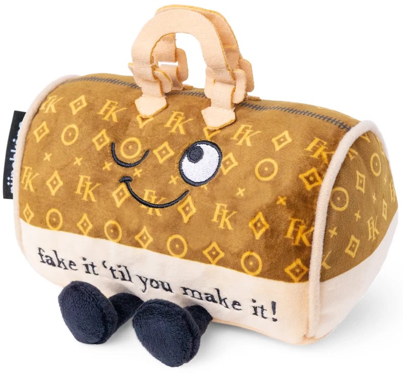 Punchkins Purse Plushie Fake It Til You Make It Sassy Purse Plush Gift for Shoppers Cute Plush Toy for Gifting - Image 3