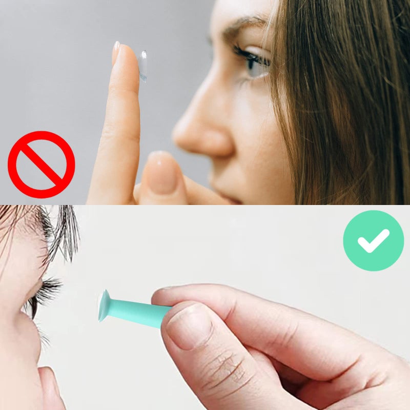 MUDOR MUDOR Hard Contact Lens Remover, 3 Pieces Scleral and RGP Lens Remover Tool, Eye Contact Remover Plunger  - Image 2