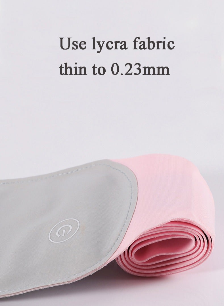 WHO Heating Pad, Electric Crodless Heating Pad with 3 Heat Levels and 4 Vibration Massage Modes, Portable Fast Heating Belt for Back Pain Relief Waist Abdomen for Women and Girl  - Image 3