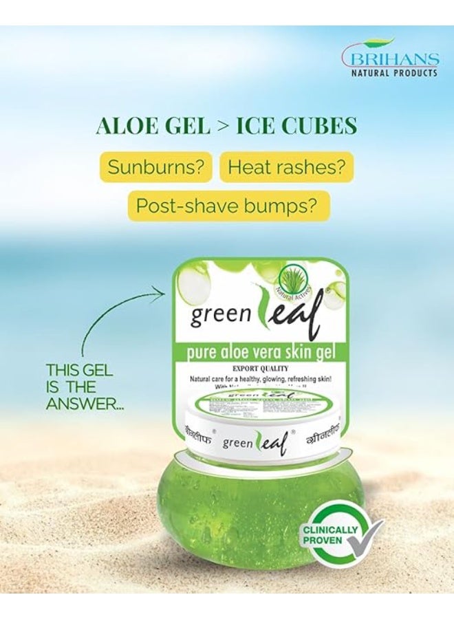 جرين ليف جل الصبار النقي من جرينليف 120 غرام - جل متعدد الأغراض مهدئ للوجه والجسم، غير دهني، مستوحى من الطب الأيورفيدي. - Image 2