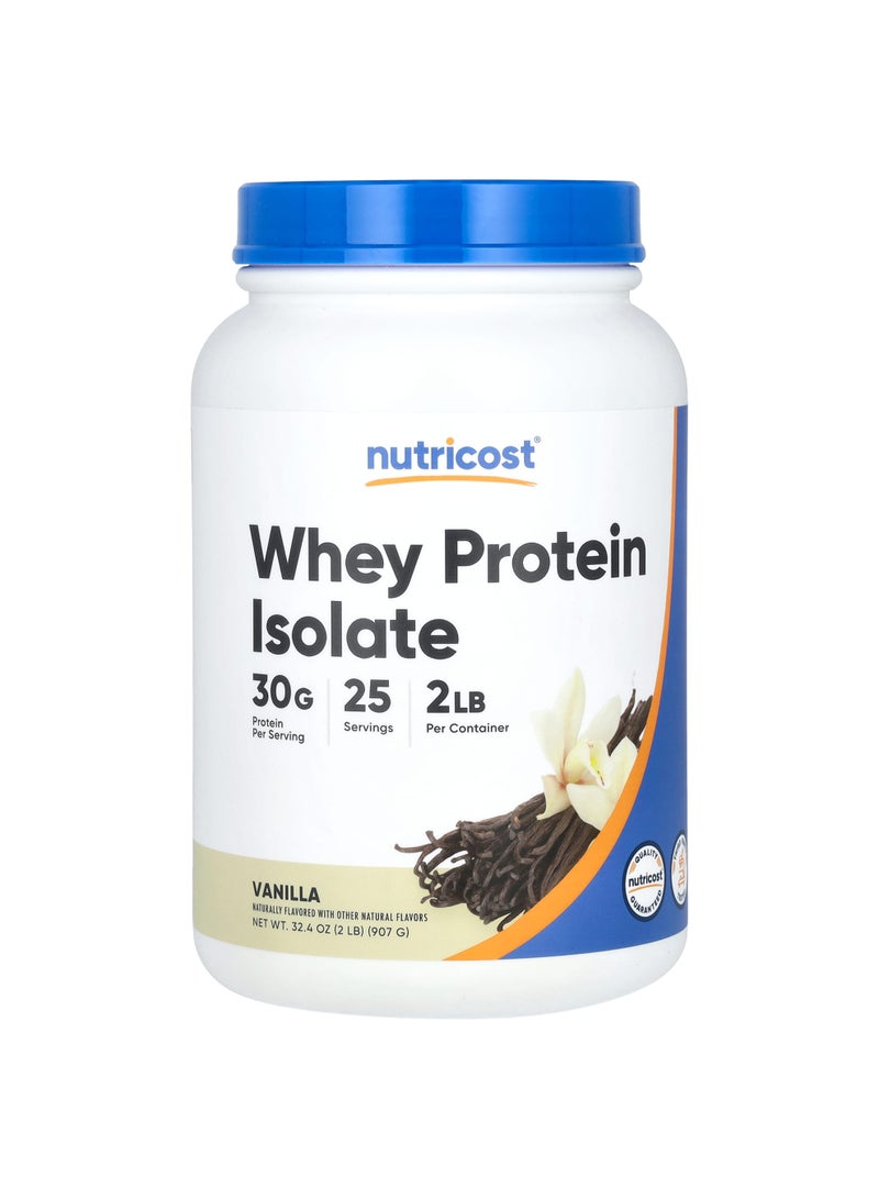 Nutricost Whey Protein Isolate, Vanilla, 2 lb (907 g)