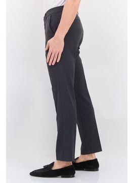 Van Heusen Men Slim Fit Solid Dress Pants, Grey  - Image 2