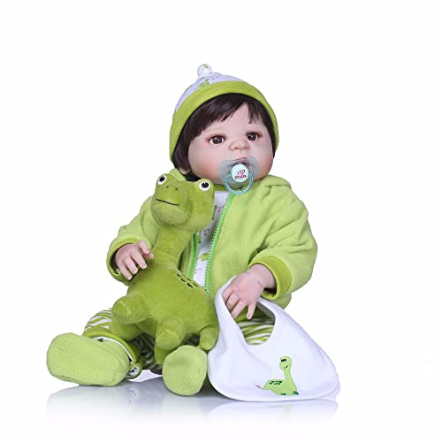 Pedolltree Reborn Baby Doll Clothes 22 inch Green Turtle Outfit Accessories for 20 22 Reborn Doll Newborn Baby Girl Boy Doll Clothes - Image 5