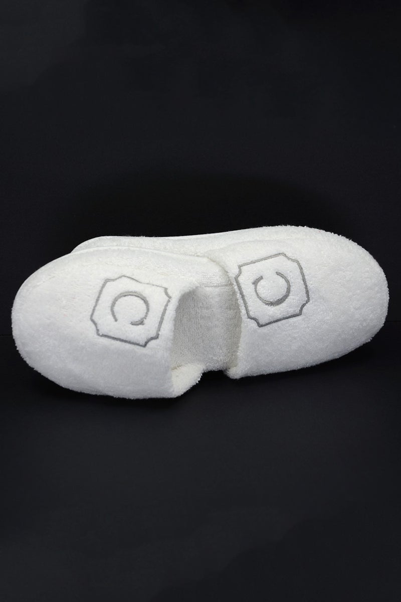 Esdense C Letter Embroidered Towel Bathroom Slippers Home Hotel Slippers Non-Slip Thick Sole Daily Slippers - Image 2