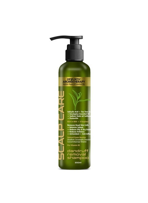 Keya Seth Aromatherapy, Scalp Care Dandruff Removal Shampoo With Salicylic Acid, Tea Tree & Eucalyptus Oil -Reduces Dandruff & Flakes Itchy Scalp 200Ml