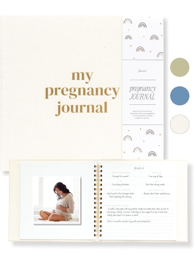 Lamare دفتر حمل لاماري باللون الأبيض من الكتان - Image 1