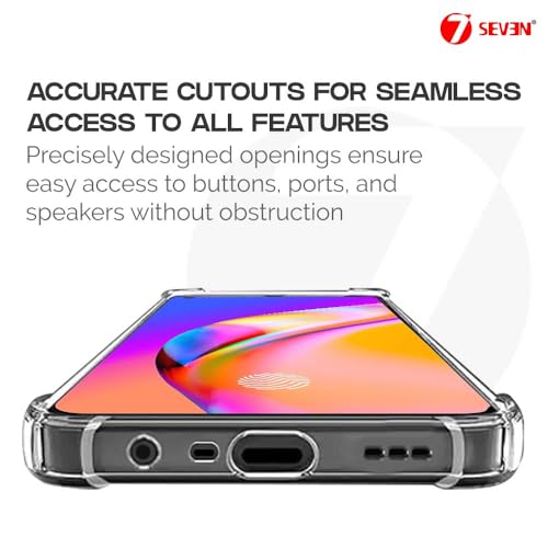7-Seven 7SEVEN® Back Cover for Oppo F19 Pro Transparent Mobile Back Case Shock Proof Design Camera Edges Protection Crystal Clear Phone Case Silicon Soft TPU and Flexible Bumper Phone Cover - Image 3