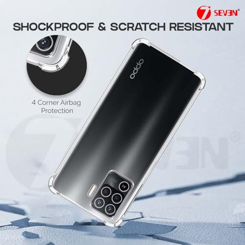 7-Seven 7SEVEN® Back Cover for Oppo F19 Pro Transparent Mobile Back Case Shock Proof Design Camera Edges Protection Crystal Clear Phone Case Silicon Soft TPU and Flexible Bumper Phone Cover - Image 5