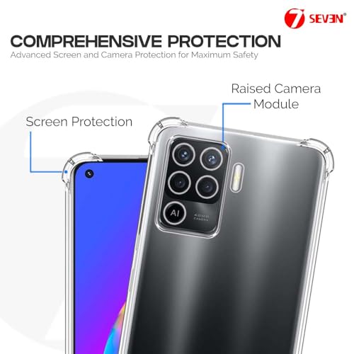 7-Seven 7SEVEN® Back Cover for Oppo F19 Pro Transparent Mobile Back Case Shock Proof Design Camera Edges Protection Crystal Clear Phone Case Silicon Soft TPU and Flexible Bumper Phone Cover - Image 4