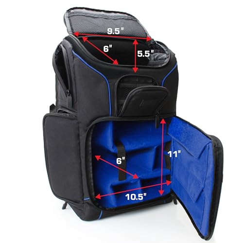 USA Gear Camera Backpack for Photographers DSLR/SLR/Mirrorless Photography Camera Bag with Laptop Compartment, Waterproof Rain Cover & Tripod Holder, Compatible with Canon/Nikon/Sony (Blue) - Image 4