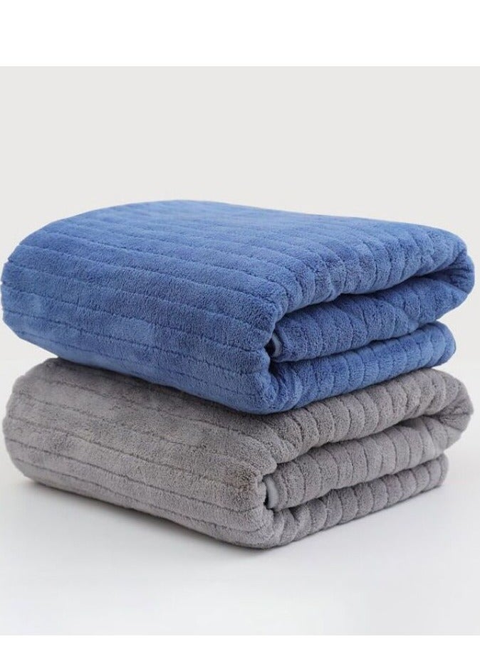 Microfiber Towel 90x160 cm 2 PCS Bath Towel Microfiber Soft, Durable and Light Weight  - Image 1