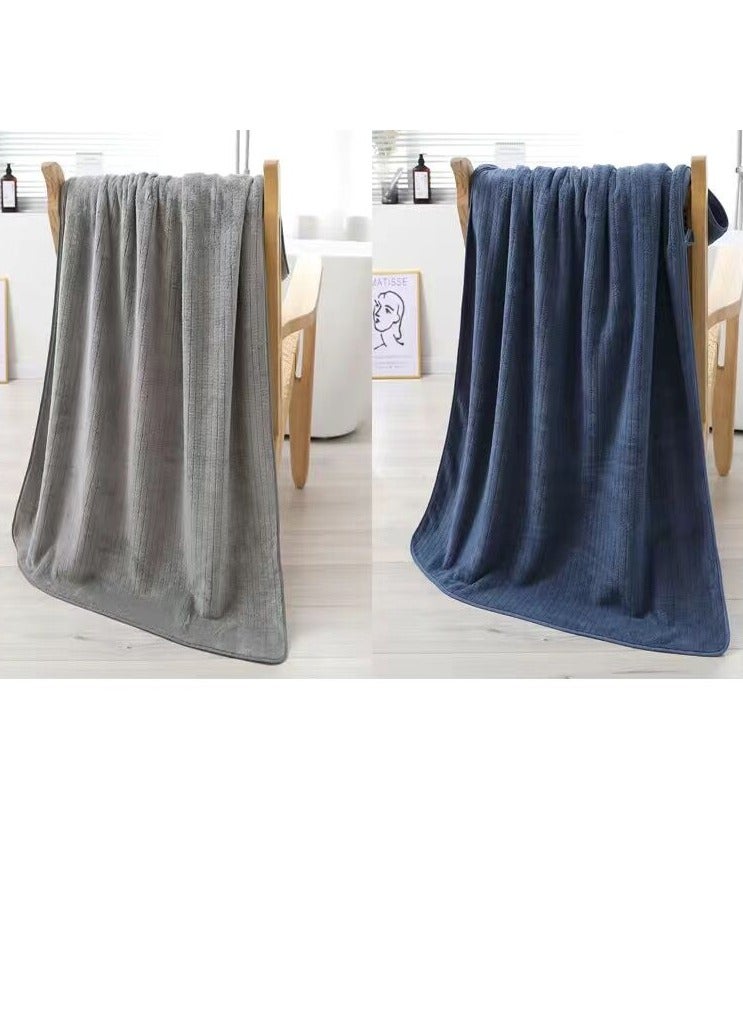 Microfiber Towel 90x160 cm 2 PCS Bath Towel Microfiber Soft, Durable and Light Weight  - Image 5