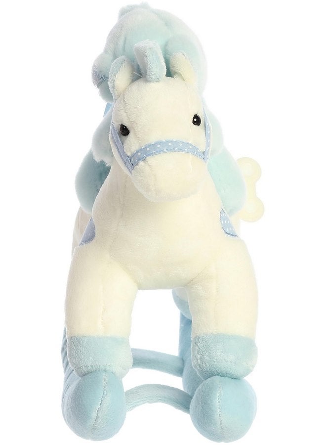 ebba Aurora® Melodious Musicals! Baby Boy Rocking Horse™ Baby Stuffed Animal - Musical Entertainment - Engaging Play - Blue 12 Inches - Image 5