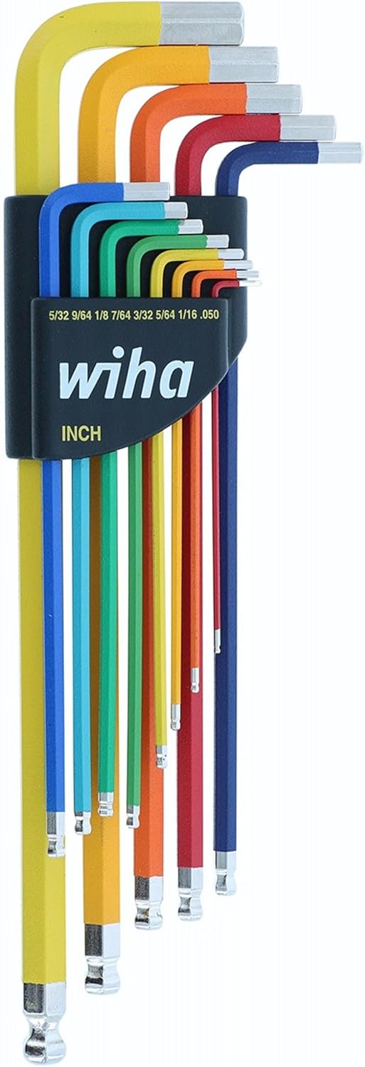 Wiha 13 Piece Ball End Color Coded Hex LKey Set  Inch - Image 1