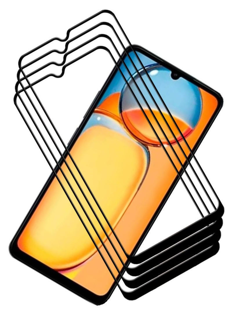 ACLIX 4 Pieces Antistatic ESD Dustproof Premium Quality High Definition Tempered Glass Screen Protector Designed For Xiaomi Redmi 13C - Image 1