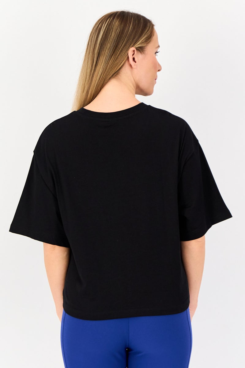 PUMA Women Sportswear Fit Short Sleeve Training T-Shirt, Black - Image 3