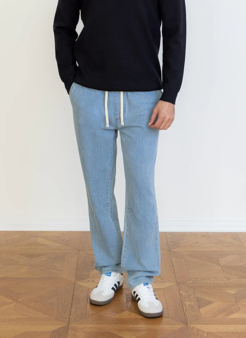 SHAPES SOFT DENIM JOGGER TROUSERS