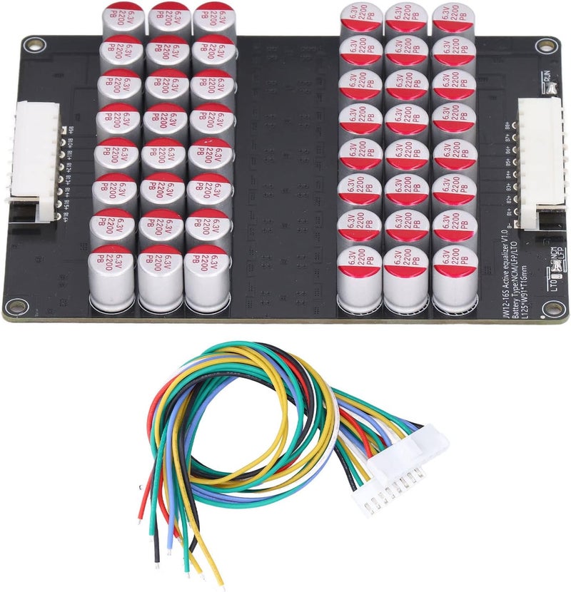 لوحة موازنة بطارية ليثيوم نشطة مكثفية 12-16S وحدة موازنة نشطة عالمية لـ LTO LPO LFP 1.8V-4.5V موازنة مجموعة صوتيات السيارة، لوحة موازنة بطارية ليثيوم - Image 1