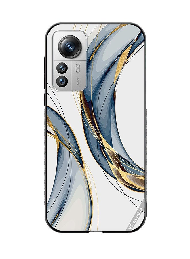 VR CREATIVE Protective Case Cover For Xiaomi 12X Digital Art Layers Design Multicolour - Image 1