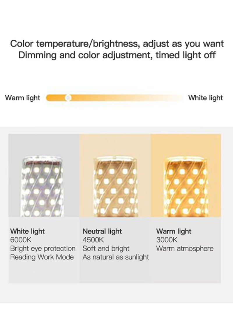 Sharpdo Modern Luxury Straight Pole Atmosphere Standing Floor Lamp Pleated Lampshade LED Three-Tone Lighting  - Image 5