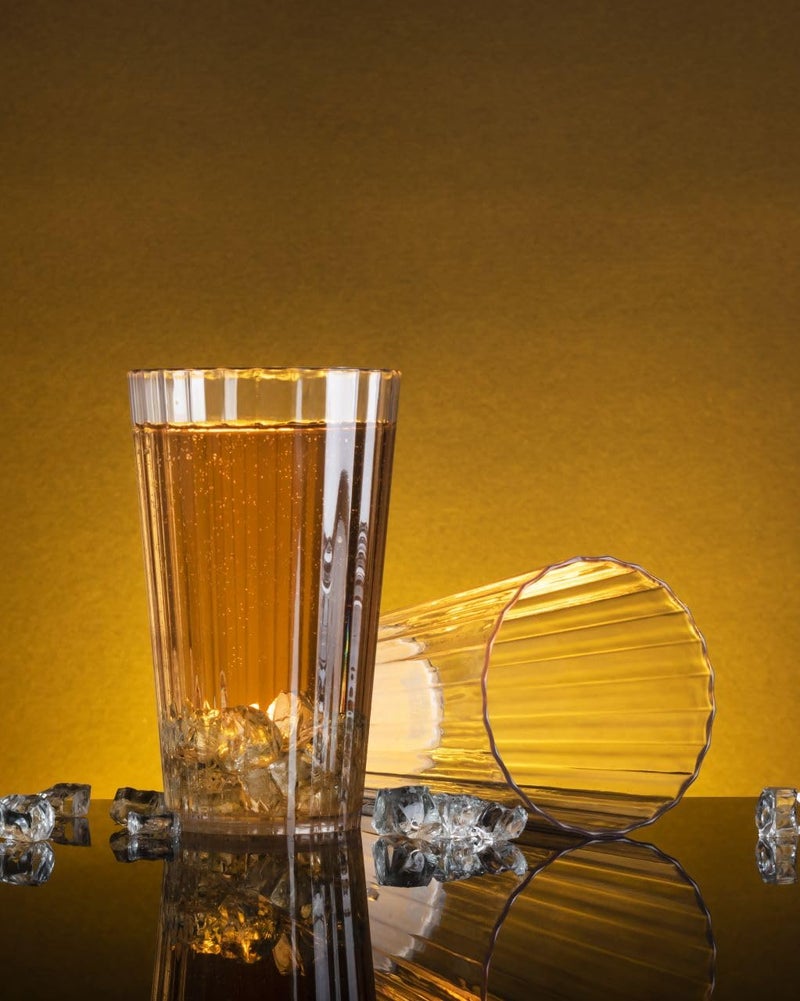 AKX Unbreakable Plastic Glass Set of 6300ml Water Juice Soda Beer Glasses Perfect for Kitchen Office Restaurant Bar - Image 1