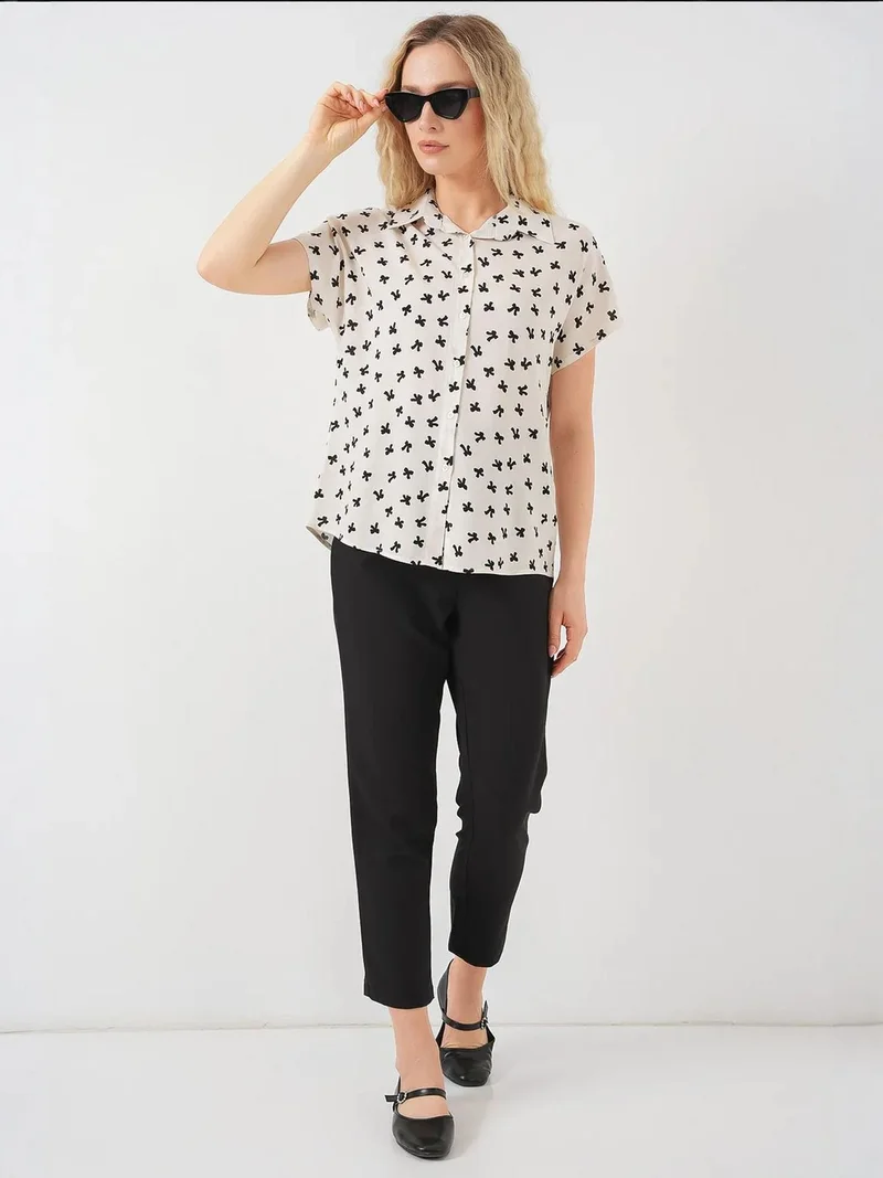 بيغ دارت قميص  بأكمام قصيرة بنقوش