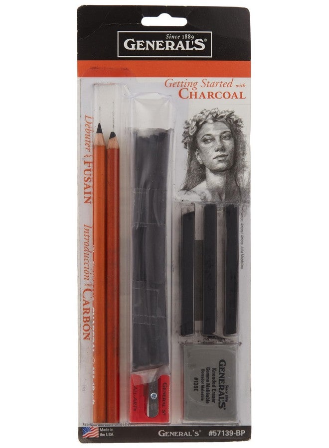 General's General Pencil 57139-BP Getting Started with Charcoal Set, Multicolor - Image 1