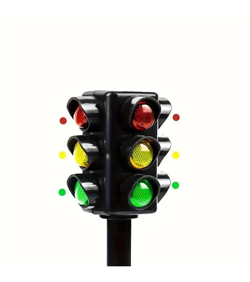 Lifelike Black Traffic Light Model Durable Plastic Car Home Decor Party Gift - Image 5
