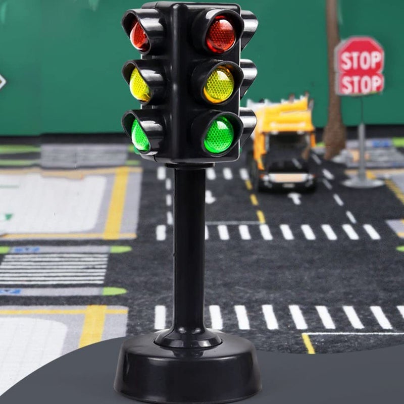 Lifelike Black Traffic Light Model Durable Plastic Car Home Decor Party Gift - Image 2