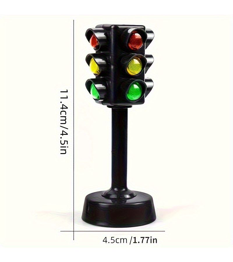 Lifelike Black Traffic Light Model Durable Plastic Car Home Decor Party Gift - Image 3