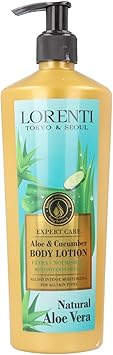 Lorenti Body Cream Lotion Aloe Vera Cucumber Body Lotion Ultra Nourishing Multi Vitamin Repair 400ml