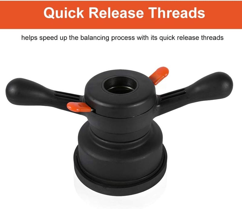 Keenso Wheel Balancer, Quick Release Tire Change Tool, Pressure Cup Hub Shaft Nut, 40mm/38mm/36mm Thread Diameter 3mm Pitch, for Car, Truck, SUV Maintenance - Image 4