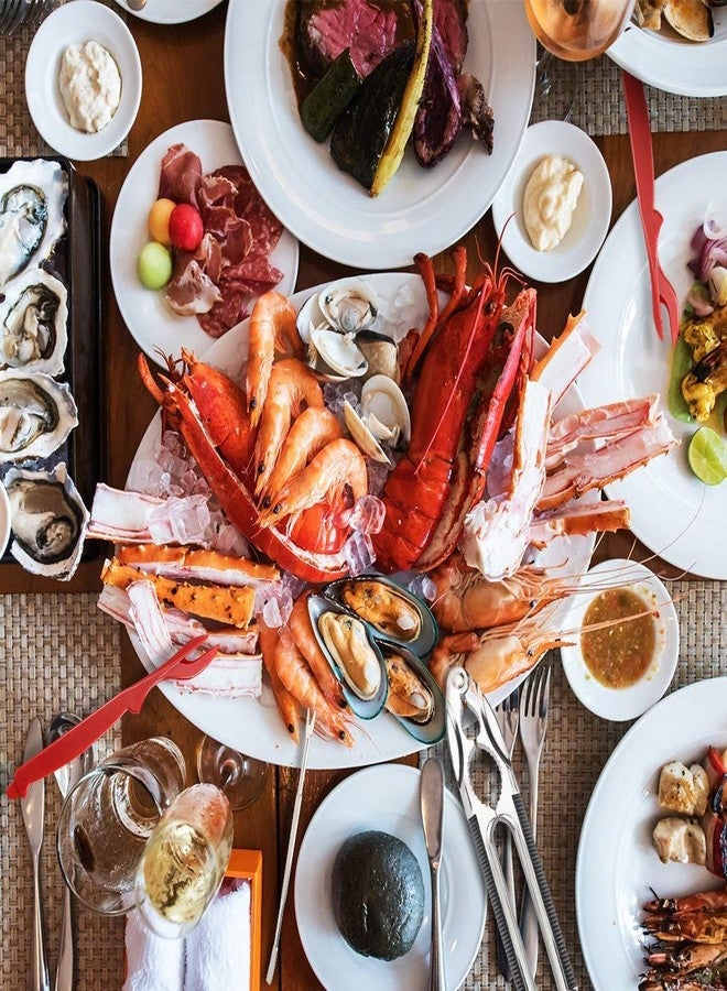 WENDOM مجموعة أدوات تكسير سرطان البحر والكركند من ويندوم، 3 قطع، تتضمن أدوات تكسير أرجل سرطان البحر، وأدوات تقشير الكركند، وشوكات/ملاقط سرطان البحر، وحقيبة تخزين محمولة، أدوات المأكولات البحرية (10). - Image 4