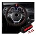 Dickno Car Steering Wheel Cover AntiSlip Auto Stitch on Wrap Steering Wheel Protector for Max Diameter 15 Inch DIY Sewing with Needle Thread Universal Vehicle Interior Decor Black RedRed - Image 2