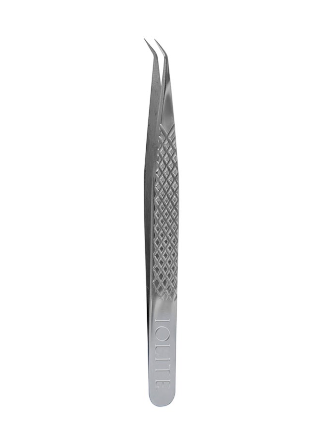 IOLITE Lash Tweezer Professional Stainless Steel Curved Precision Tweezers for Eyelash Extensions, Volume Lashes, Electronics, Laboratory Work, Jewelry-Making,Crafting,Soldering, 2D-3D False Lashes, Nail Art - Image 3